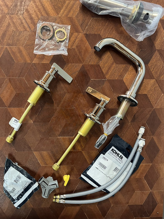 Kohler Castia K-35908-4K-VS Vibrant Stainless Widespread Bathroom Sink Faucet