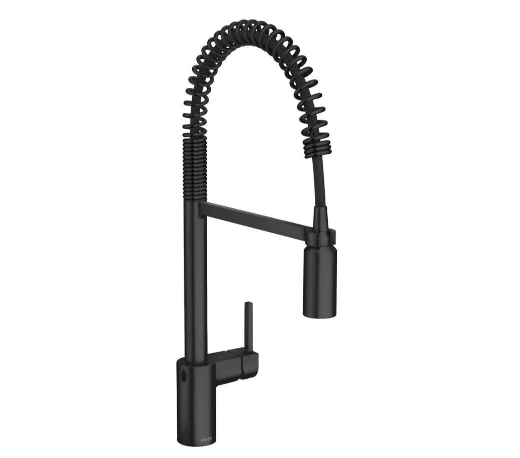 Moen Align Matte Black Touchless Pre-Rinse Pulldown Kitchen Faucet – Model 59