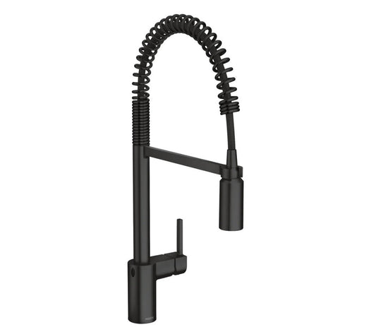 Moen Align Matte Black Touchless Pre-Rinse Pulldown Kitchen Faucet – Model 59