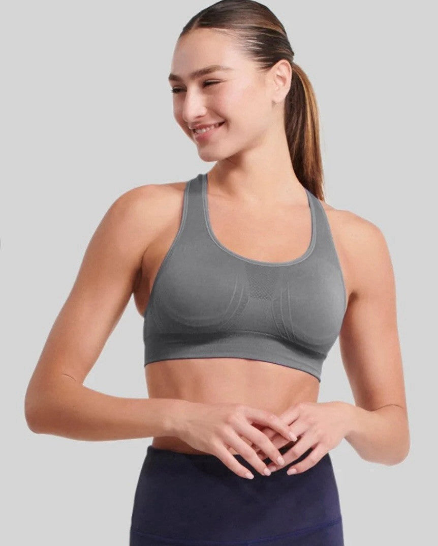 UnderOutfit Active Shaping Sports Bra 1143 - Size Med, heather  gray