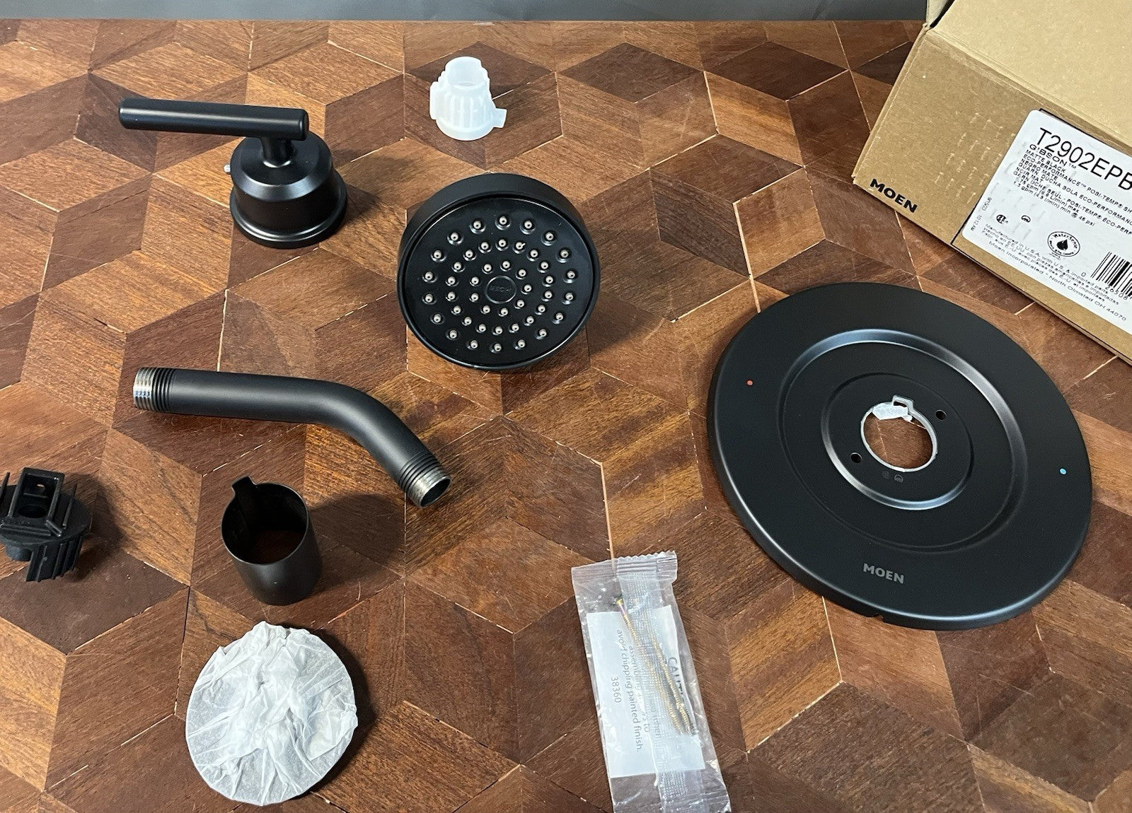 Moen Gibson T2902EPBL Matte Black Posi-Temp® Eco-Performance Shower Trim Kit,