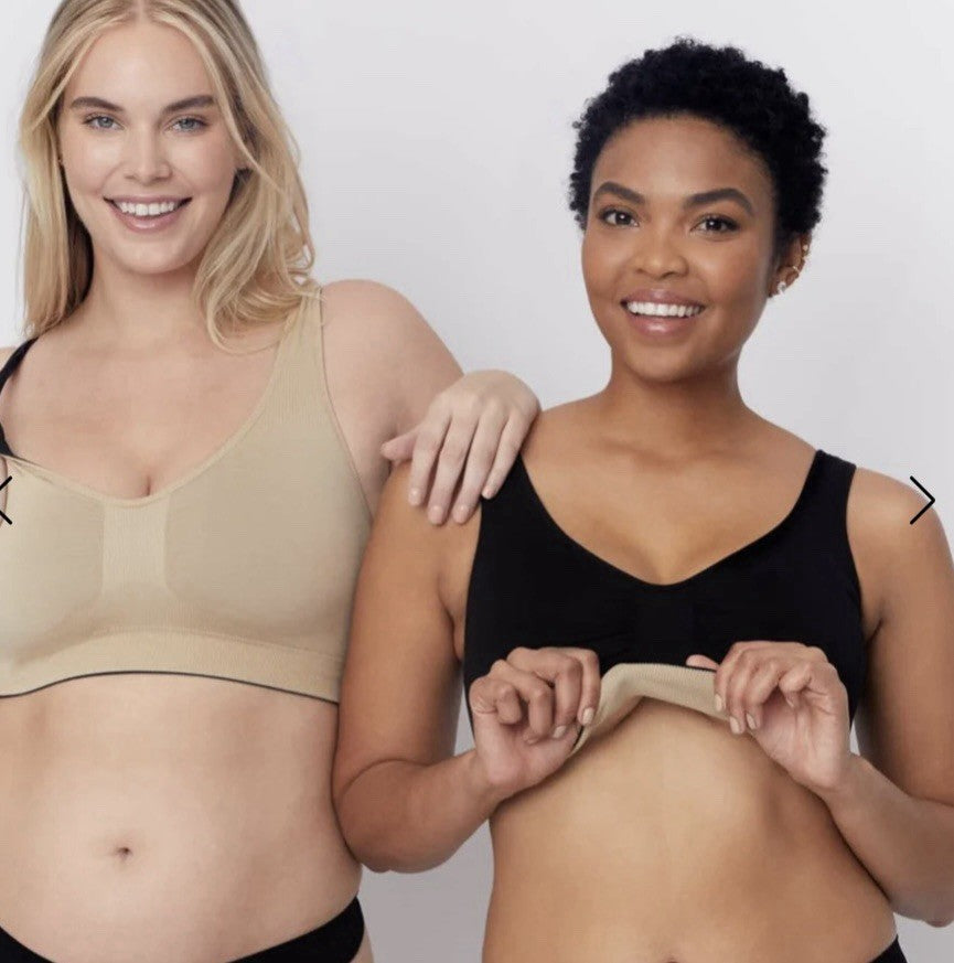 Underoutfit Everyday Comfort Reversible Bralette -452,  Size Large  - black/sand