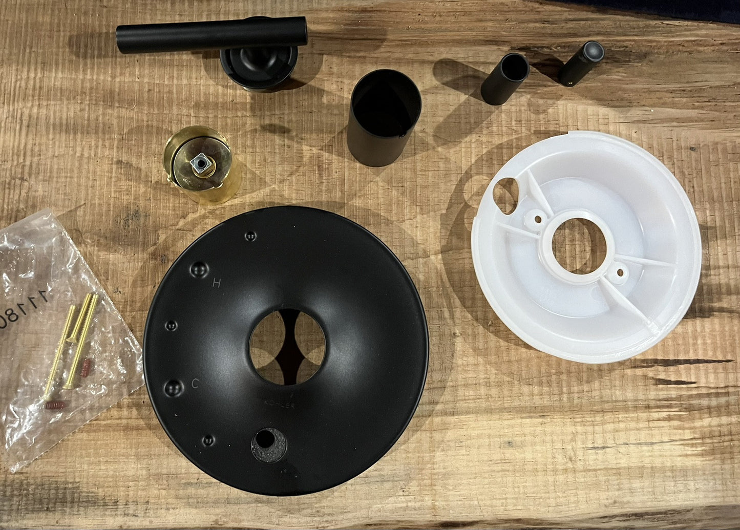Kohler Purist T14501-4-BL Matte Black Shower Valve Trim – Push Button Diverter
