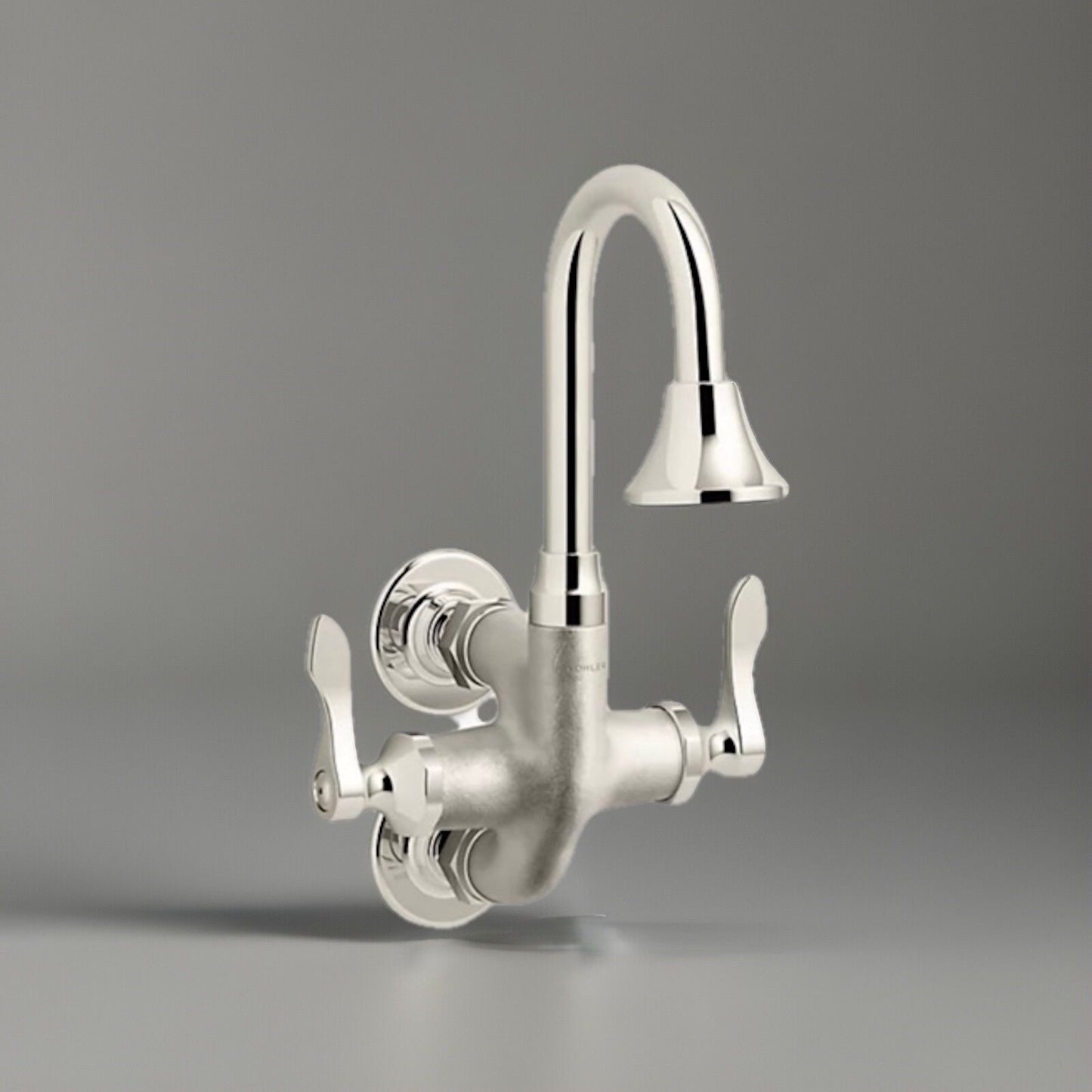 Kohler K-730T70-4AJR-SR Wall-Mount Bathroom Faucet – Vibrant Bright Nickel, ADA