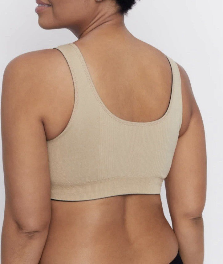 Underoutfit Everyday Comfort Reversible Bralette -452,  Size Large  - black/sand