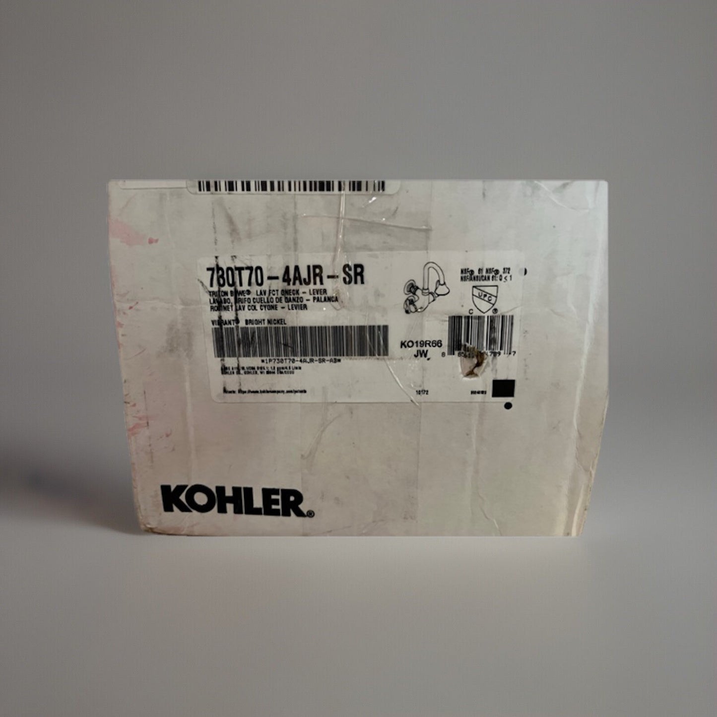 Kohler K-730T70-4AJR-SR Wall-Mount Bathroom Faucet – Vibrant Bright Nickel, ADA
