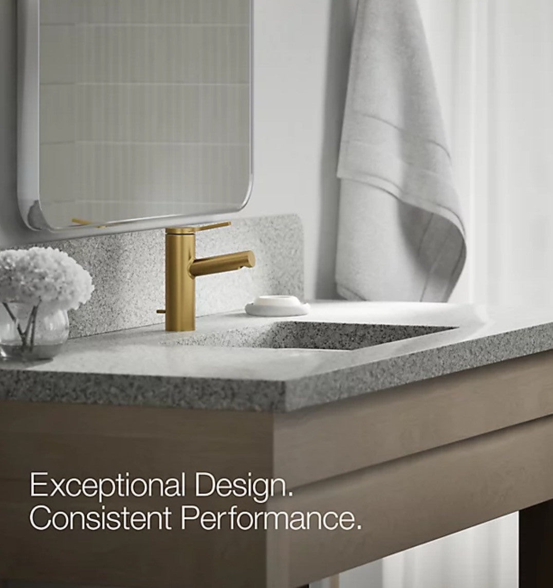 Kohler Elate K-99492-4-2MB Single-Handle Bathroom Faucet – Brushed Moderne Brass