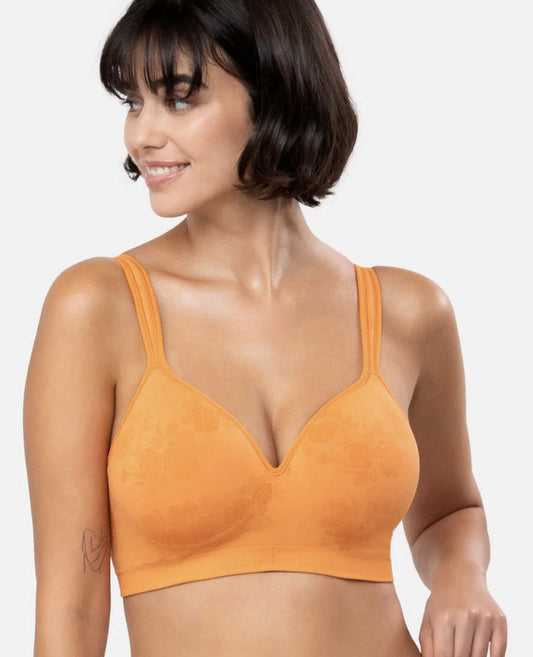 Underoutfit The Perfect Neckline Bra, Orange Sunset -size small