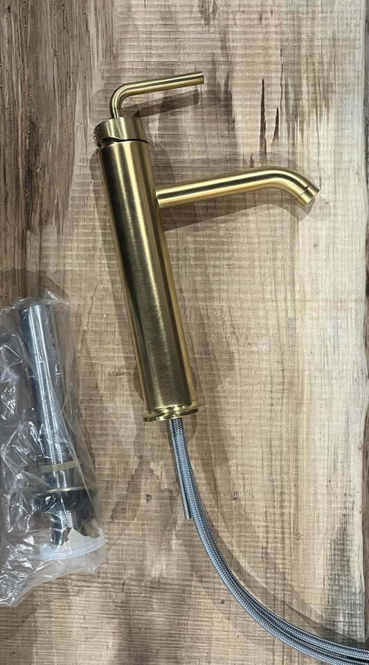 Kohler Purist K-14404-4A-2MB Tall Bathroom Sink Faucet – Brushed Moderne Brass
