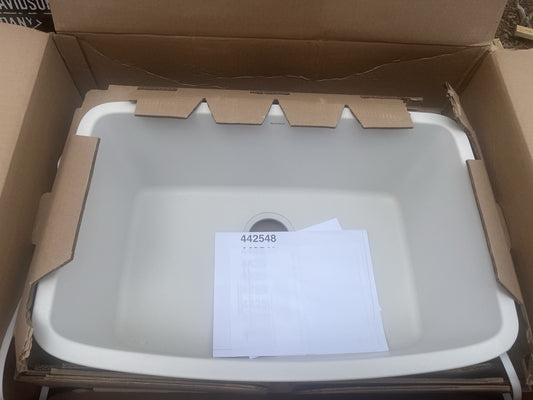 Blanco Valea 443090 27" x 18" Undermount Single Bowl Granite Kitchen Sink, Soft
