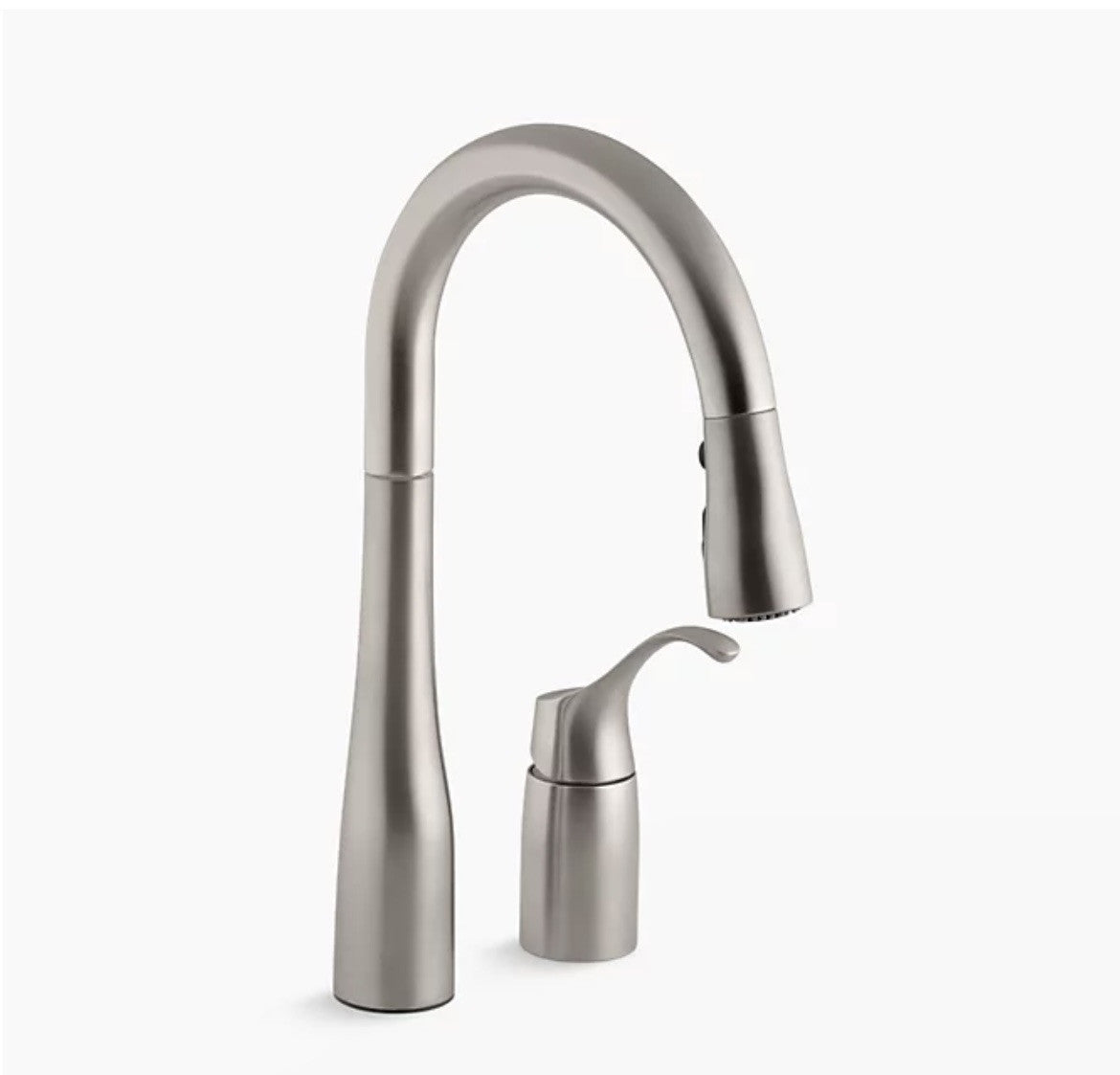 Kohler Simplice K-649-VS Pull-Down Kitchen Faucet - Vibrant Stainless