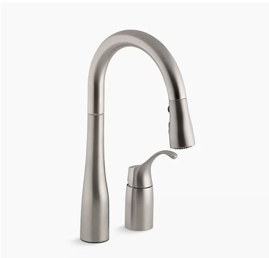 Kohler Simplice K-649-VS Pull-Down Kitchen Faucet - Vibrant Stainless