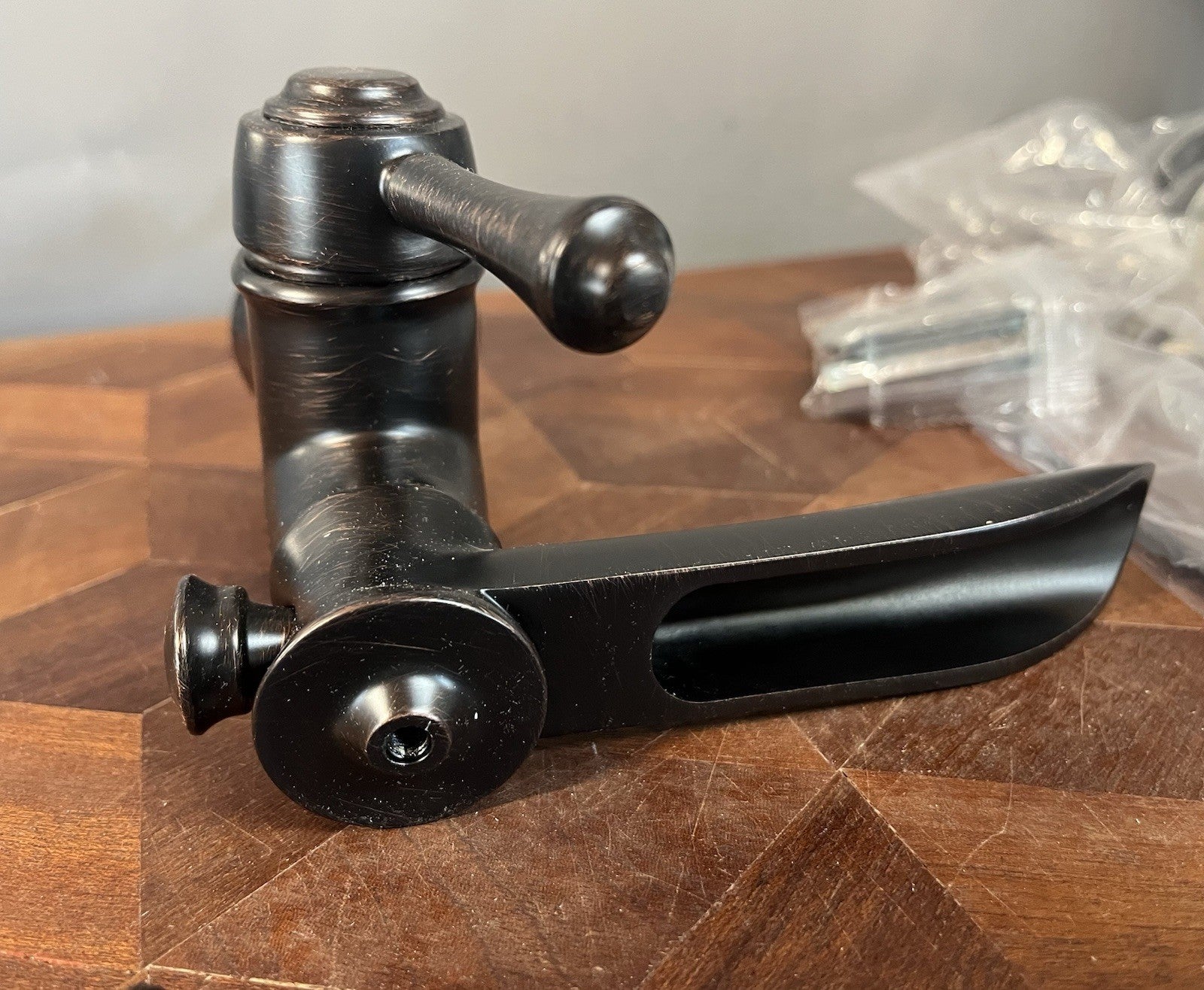 Delta 598LF-MPU Cassidy 1 Hole Waterfall Bathroom Faucet - Bronze