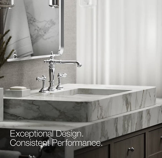 Kohler Artifacts K-72760-CP Polished Chrome Widespread Bathroom Sink Spout