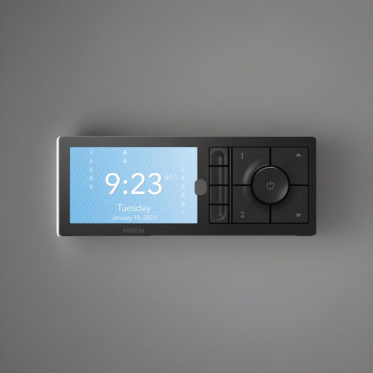Moen TS3304BL Smart Shower 4-Outlet Digital Controller, Matte Black, Wi-Fi Enabl