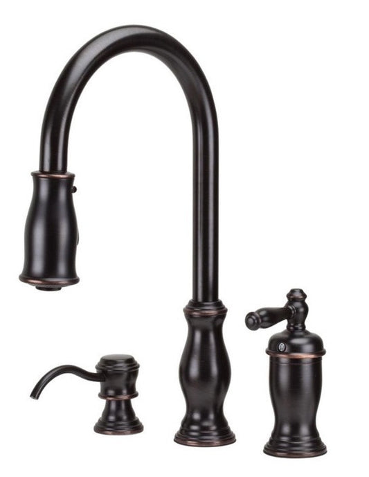 Pfister Hanover GT526-TMY 1-Handle Pull-Down Kitchen Faucet | Tuscan Bronze