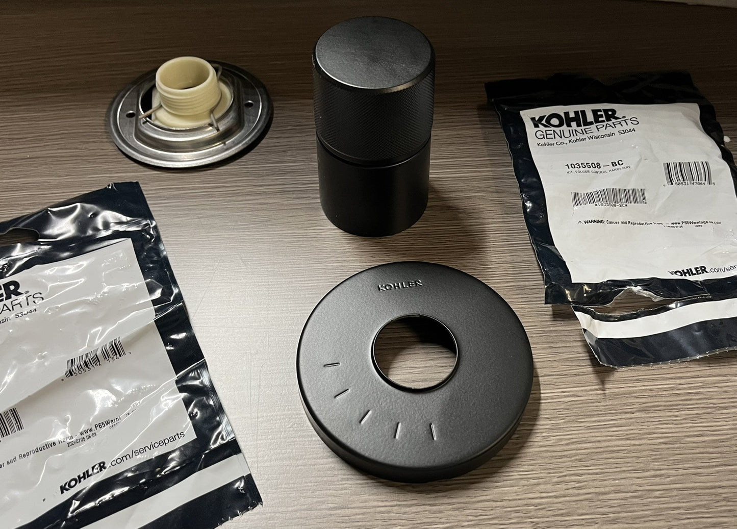 Kohler T78025-8-BL Matte Black Volume Control Trim – Modern Minimalist Design