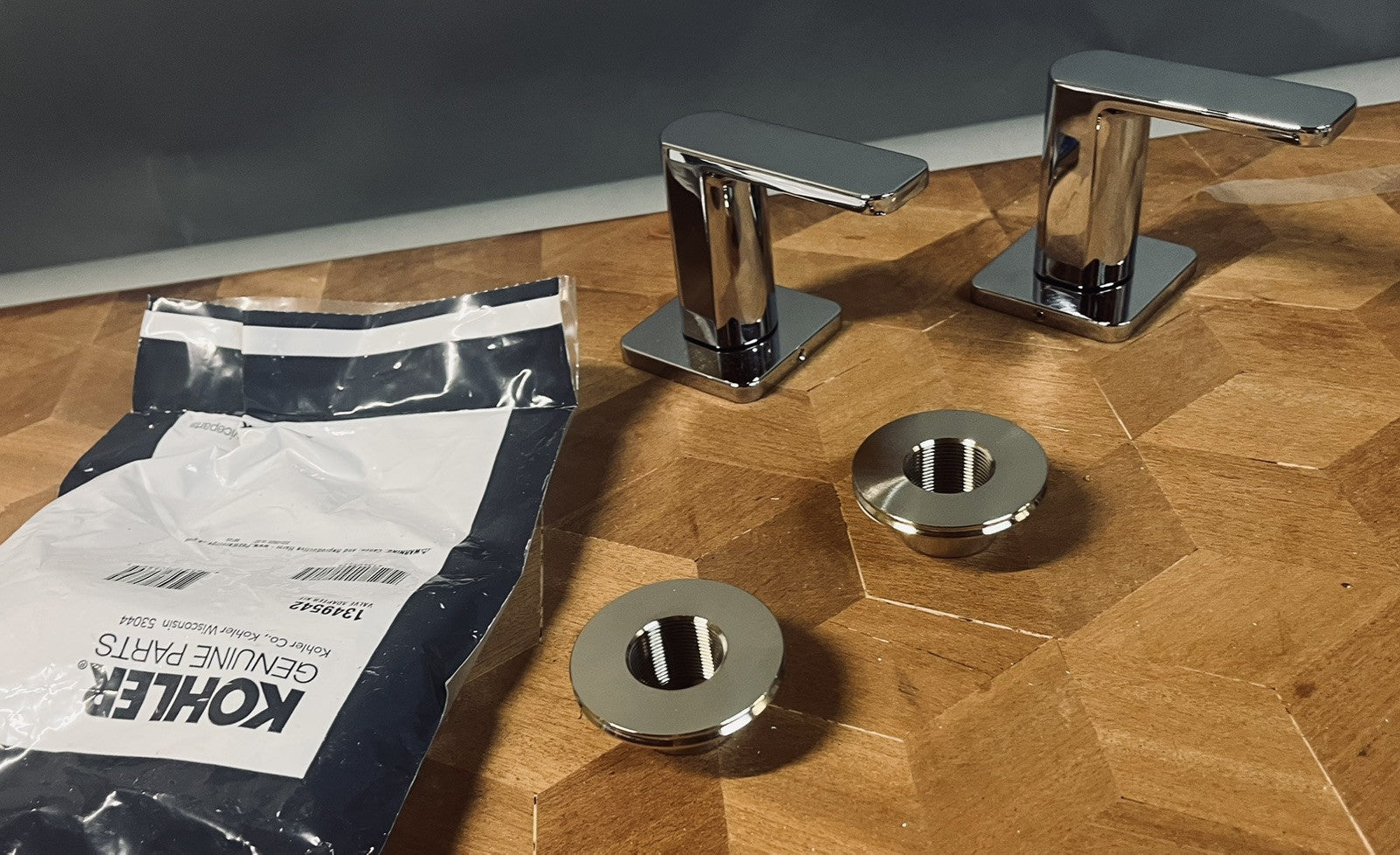 ✨ Kohler T23491-4-CP Parallel Wall Mount Faucet Handles – Chrome (Handles Only)