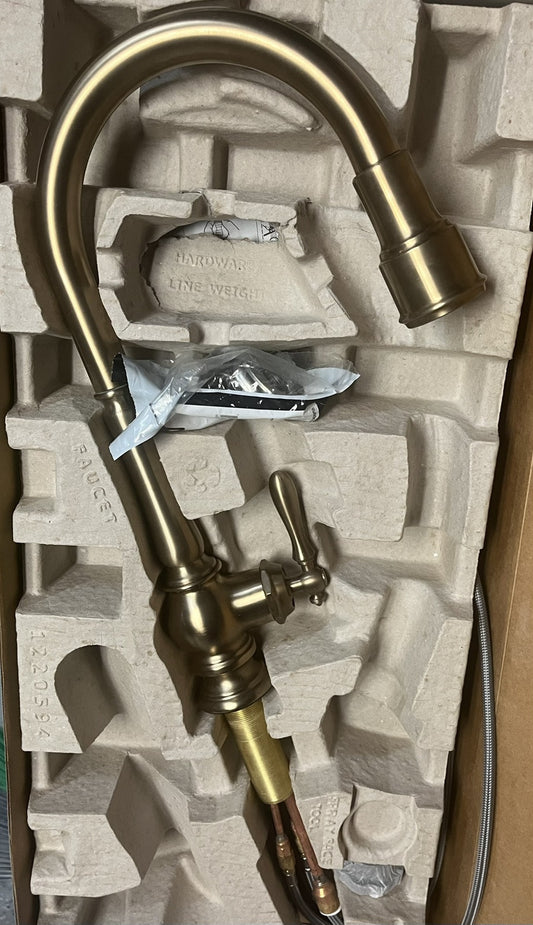Kohler Artifacts K-99259-BV Pull-Down Kitchen Faucet - Vibrant Brushed Bronze