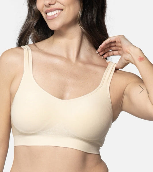 Underoutfit The Comfort Shaping Bra w/ adjustable straps 459- size L, Sand