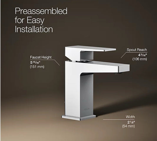 Kohler Tone Widespread Bathroom Sink Faucet K-99760-4-CP Polished Chrome