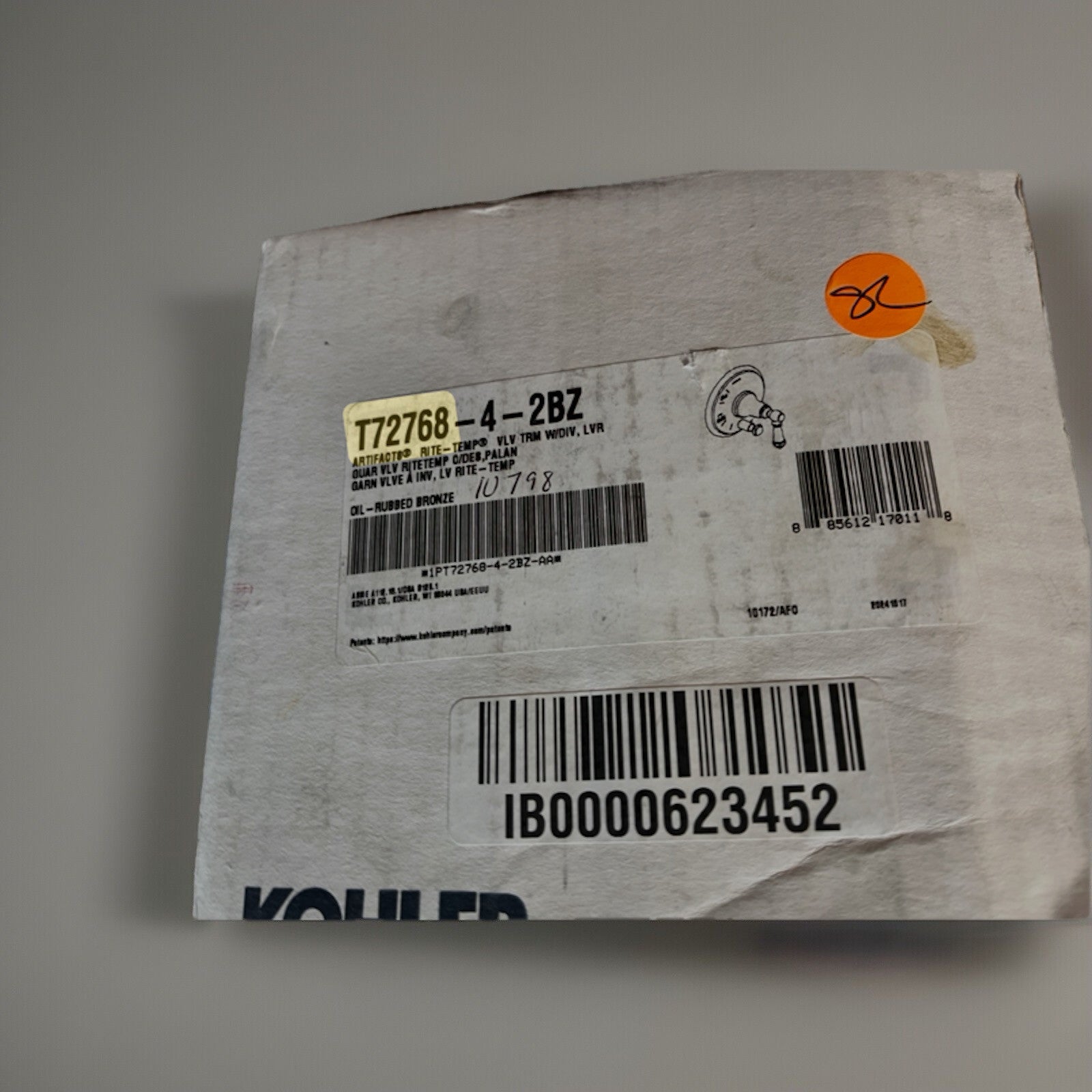 Kohler K-T72768-4-2BZ Artifacts Shower Trim Kit Oil-Rubbed Bronze 1.75 GPM