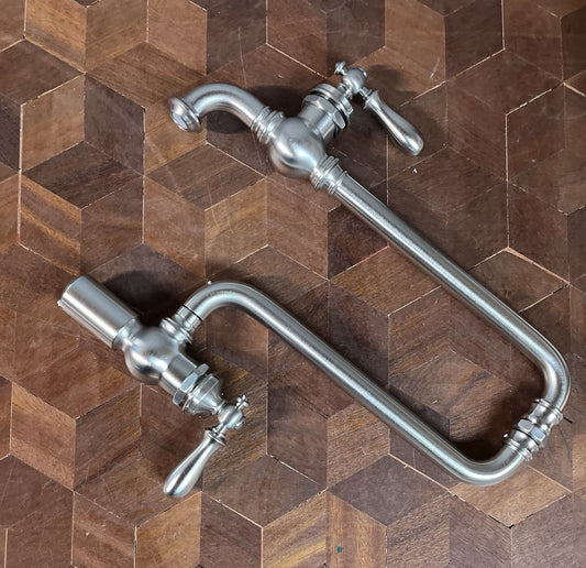 Kohler Artifacts K-99270-VS Wall-Mount Pot Filler Faucet, Vibrant Stainless, 3.2