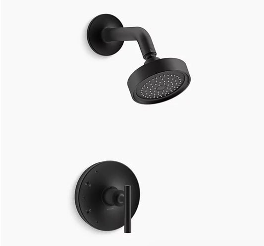 Kohler TS14421-3-BL Purist Shower Trim, Matte Black, Single-Handle, Modern Bath