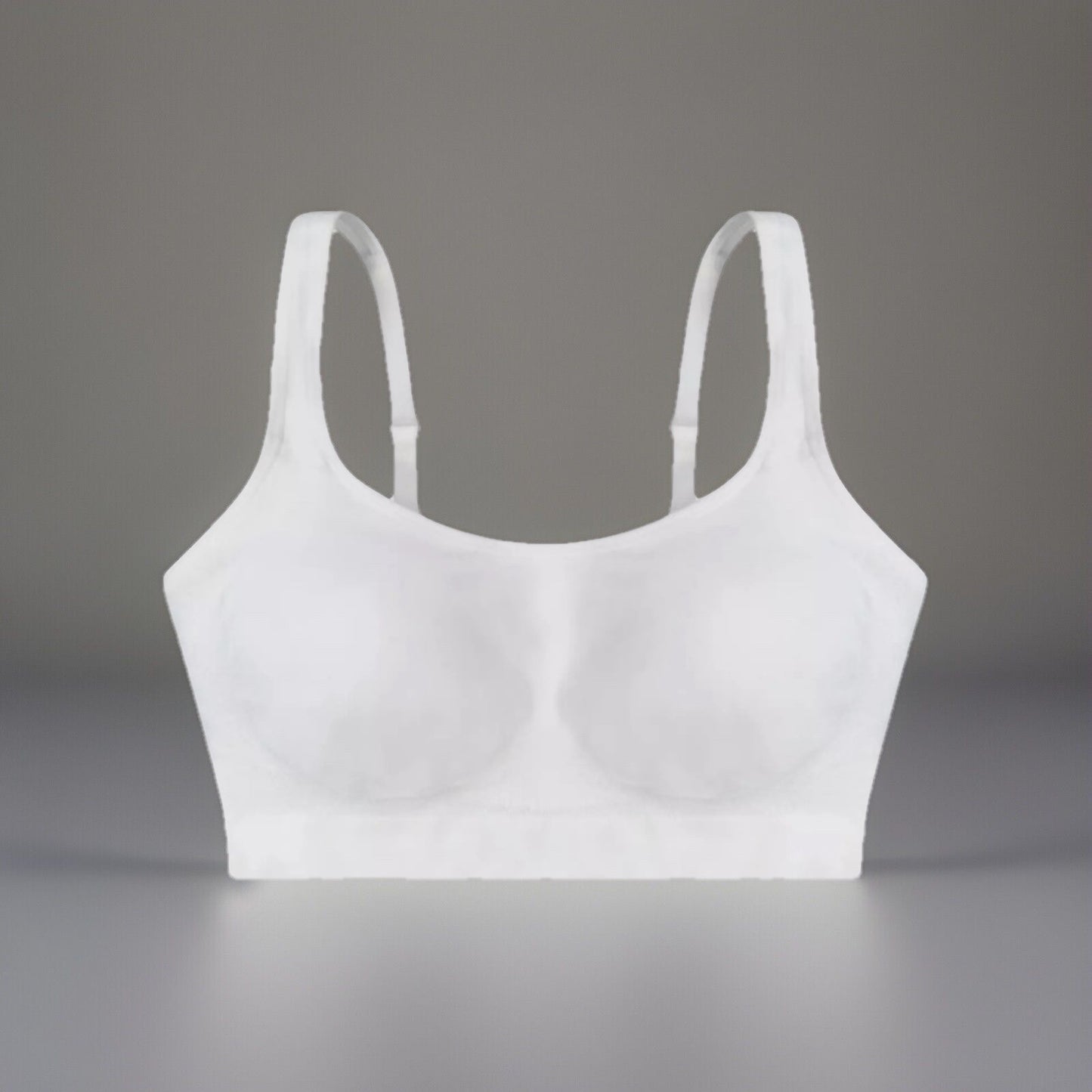 Underoutfit Lightly Lined Comfort Bralette 453--size Large white