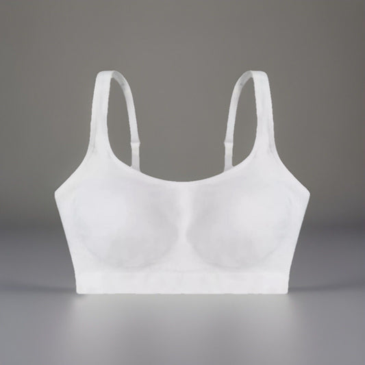 Underoutfit Lightly Lined Comfort Bralette 453--size Large white