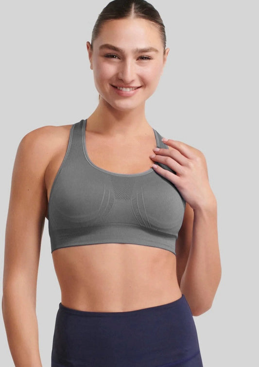 UnderOutfit Active Shaping Sports Bra 1143 - Size Med, heather  gray